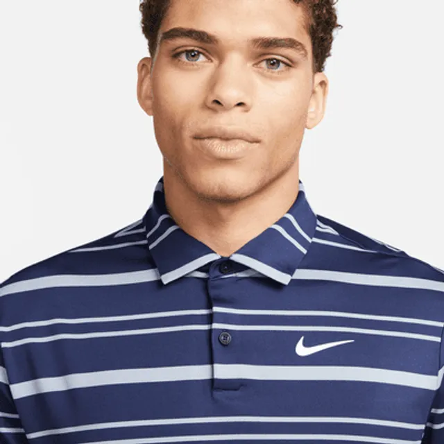 nike men's techknit stripe golf polo