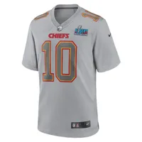 NFL Kansas City Chiefs Super Bowl LVII Atmosphere (Travis Kelce) Men's Fashion Football Jersey. Nike.com