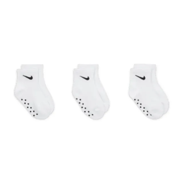 Nike N is for Nike Gripper Ankle Socks (3 Pairs) Baby Socks. Nike.com