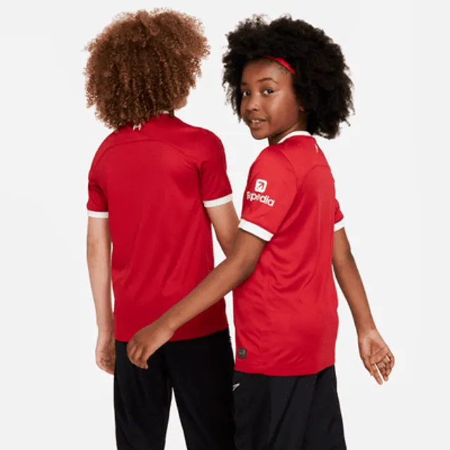 Liverpool FC 2021/22 Stadium Home Big Kids' Soccer Jersey.