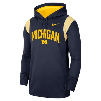 Nike College Therma-FIT (Michigan) Men's Fleece Pullover Hoodie. Nike.com