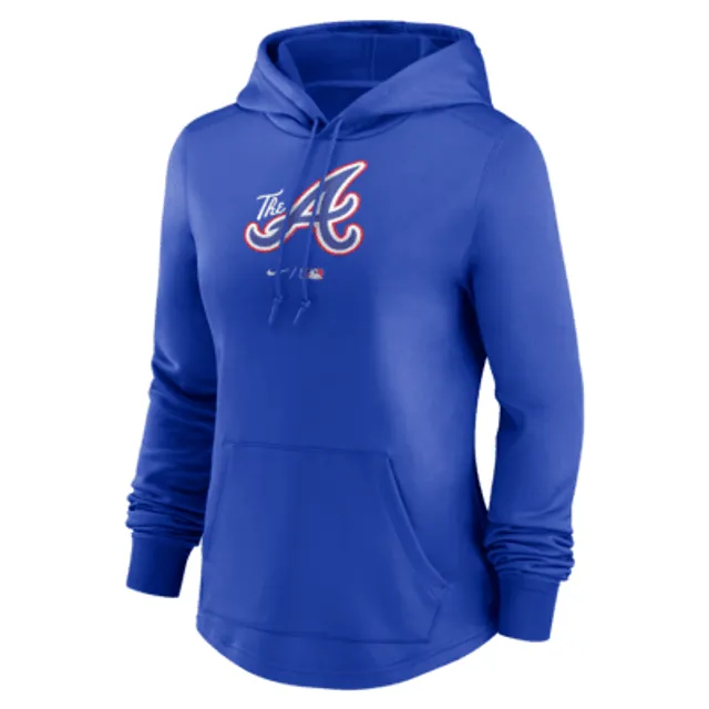 Atlanta Braves Nike Therma Pullover Hoodie - Navy