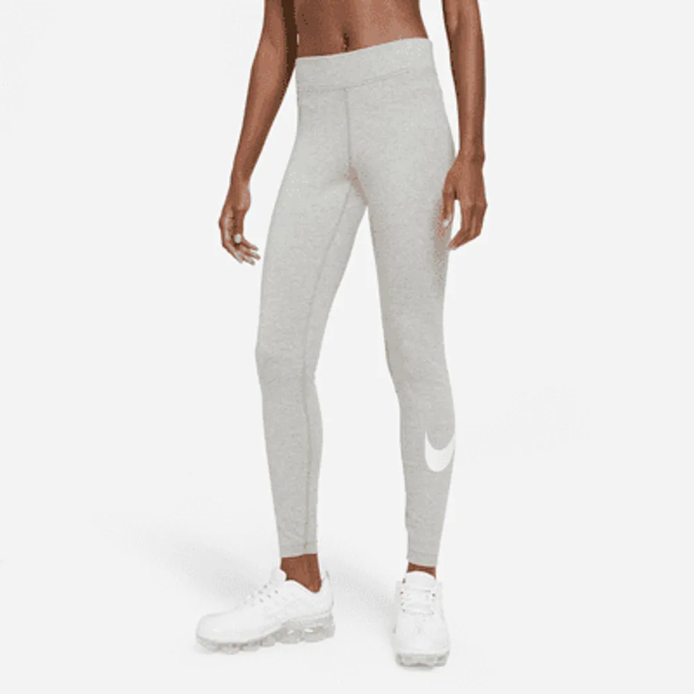 Nike Essential Leggings Womens XS Black White High Rise Gym Fitness CZ8534- 010