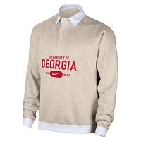 Georgia Club Fleece Men's Nike College Long-Sleeve Polo. Nike.com