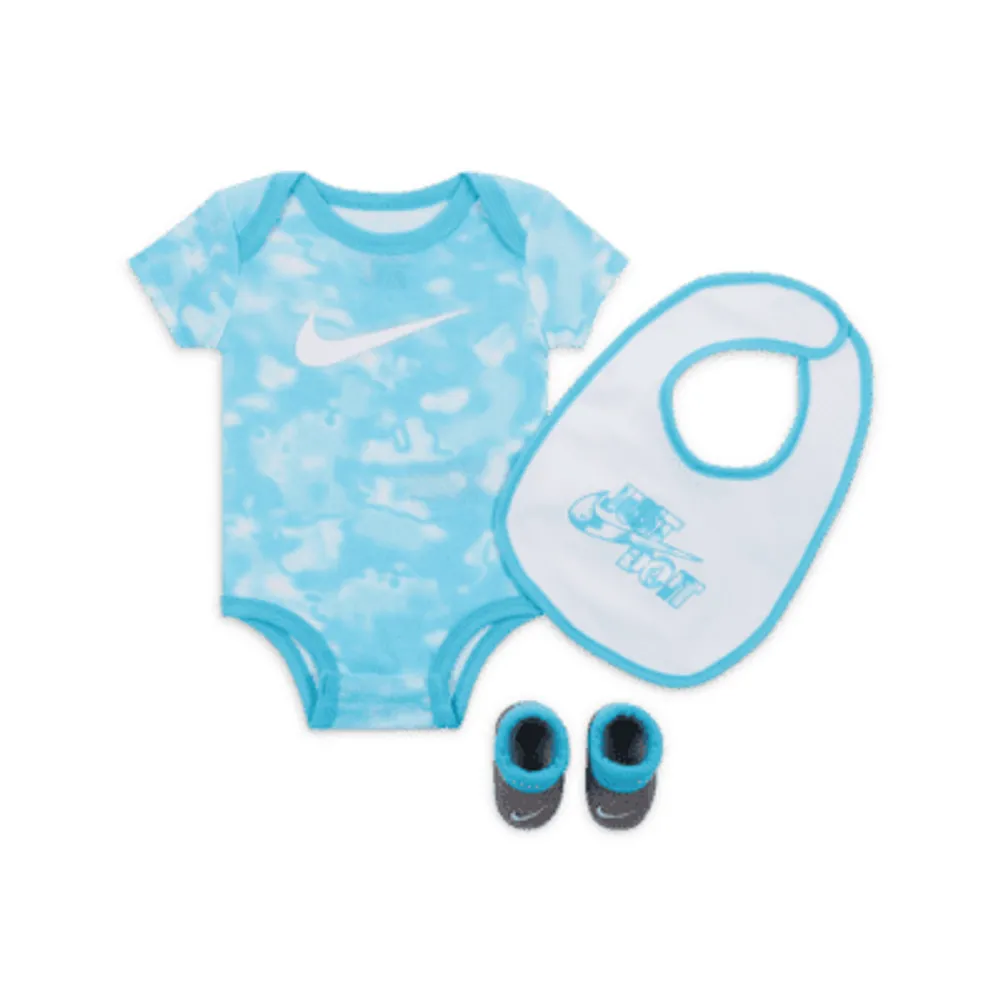 Nike.com Baby 3-Piece Summit Set Set. Bodysuit Fritz | The at Nike Aura Swoosh Farm Box