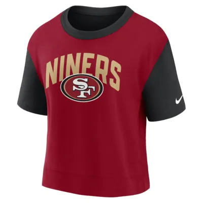 San Francisco 49ers Nike Women's Fashion Tri-Blend T-Shirt - Heather Scarlet