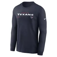 Nike Dri-FIT Infograph Lockup (NFL Houston Texans) Men's Long-Sleeve T-Shirt. Nike.com