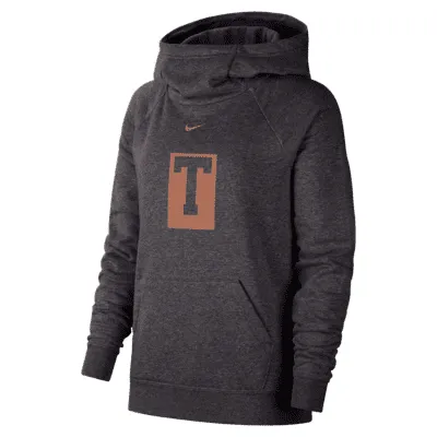 Nike College Essential (Texas) Women's Funnel-Neck Hoodie. Nike.com