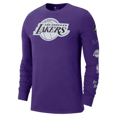 Los Angeles Lakers City Edition Men's Nike NBA Long-Sleeve T-Shirt. Nike.com