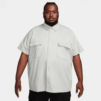 Nike Life Men's Woven Military Short-Sleeve Button-Down Shirt. Nike.com