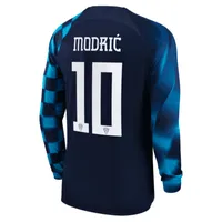 Croatia National Team 2022/23 Stadium Away (Luka Modrić) Men's Nike Dri-FIT Long-Sleeve Soccer Jersey. Nike.com