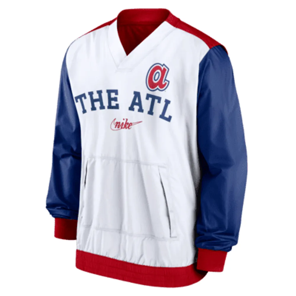 Nike Men's Atlanta Braves Royal Cooperstown Collection Rewind Hoodie