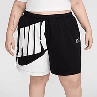 Nike Air Women's Mid-Rise 6" French Terry Shorts (Plus Size). Nike.com