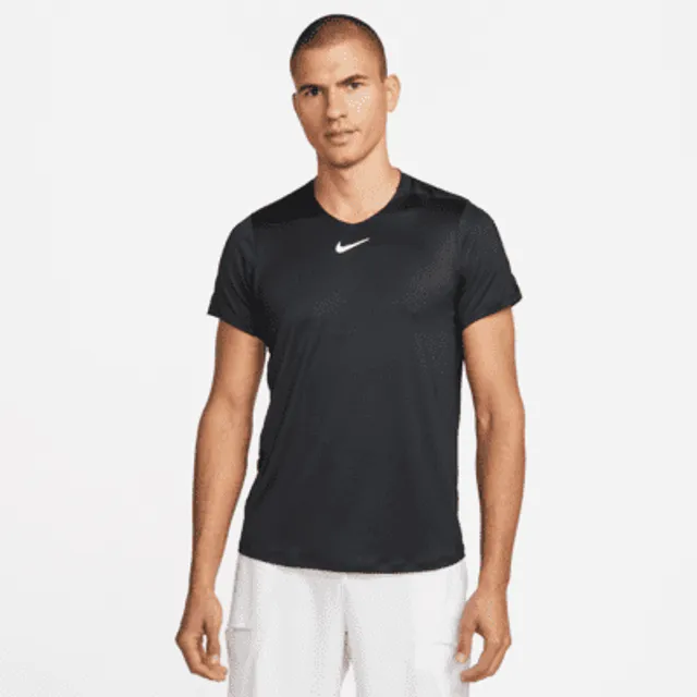 NikeCourt Dri-FIT Advantage Men's Printed Tennis Shirt - White