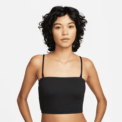 Nike Women's Bandeau Midkini Swim Top. Nike.com