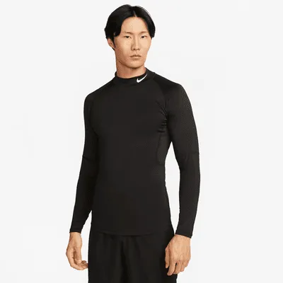 Nike Pro Men's Dri-FIT Fitness Mock-Neck Long-Sleeve Top. Nike.com