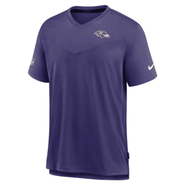 Men's Baltimore Ravens Nike Black Sideline Team Issue UV Long Sleeve  Performance Polo