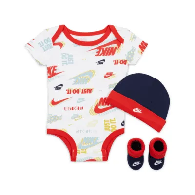 Nike Active Joy 3-Piece Bodysuit Box Set Baby Set. Nike.com