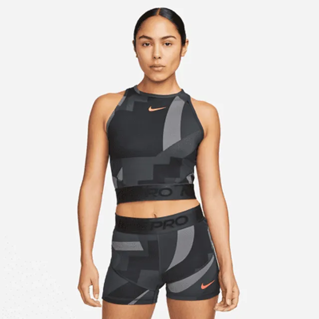 Nike Pro Dri-FIT Women's Short-Sleeve Cropped Graphic Training Top