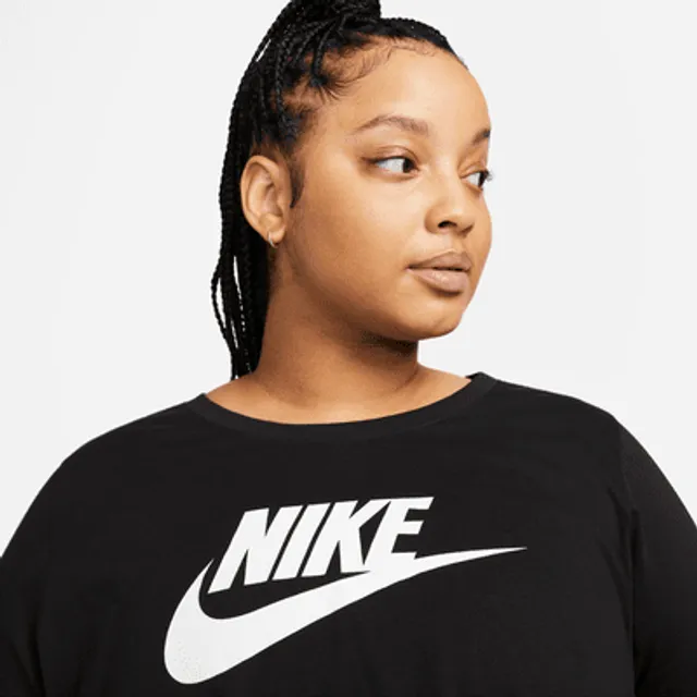 NBA Nike Team 31 Nike Black Cropped T-Shirt - Womens