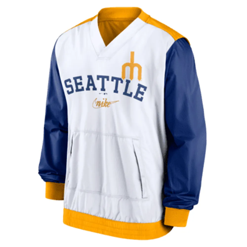 Brooklyn Dodgers Nike Rewind Warm Up Pullover Jacket - Mens