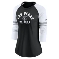 Nike Fashion (NFL Las Vegas Raiders) Women's High-Hip T-Shirt.