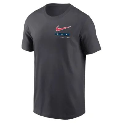 Miami Marlins Americana Men's Nike MLB T-Shirt. Nike.com