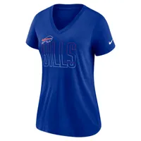 Nike Lockup Split (NFL Buffalo Bills) Women's Mid V-Neck T-Shirt. Nike.com
