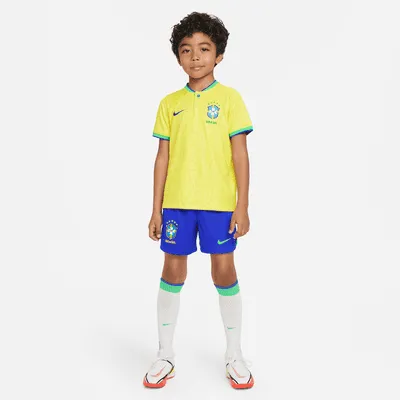 Brazil 2022/23 Home Little Kids' Nike Dri-FIT Soccer Kit. Nike.com
