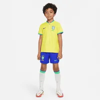 Brazil 2022/23 Home Little Kids' Nike Dri-FIT Soccer Kit. Nike.com