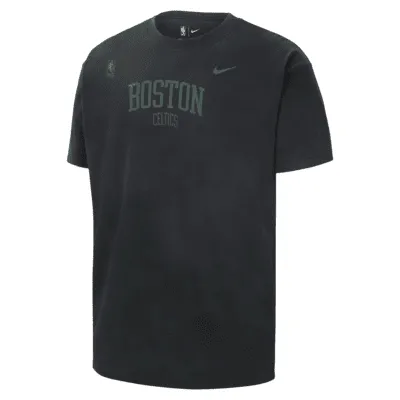 Men's Nike Black Boston Celtics Courtside Versus Flight Max90 Long Sleeve T-Shirt Size: Small
