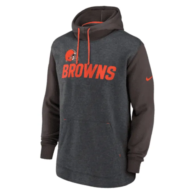 Cleveland Browns Nike Side Line Therma Hoodie - Youth