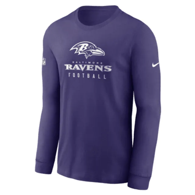 Women's Nike Purple Baltimore Ravens Logo Essential T-Shirt