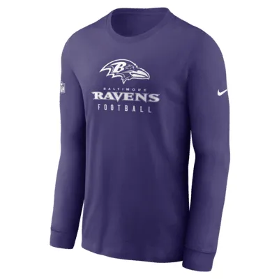 Nike Team Slogan (NFL Baltimore Ravens) Men's Long-Sleeve T-Shirt