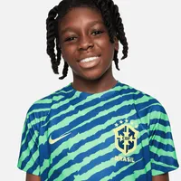 Brazil Big Kids' Nike Dri-FIT Pre-Match Soccer Top. Nike.com