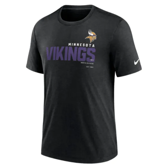 Nike Men's Minnesota Vikings Team Athletic Black T-Shirt