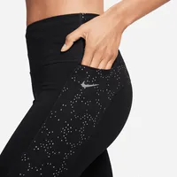 Nike Fast Women's Mid-Rise 7/8 Printed Leggings with Pockets. Nike.com