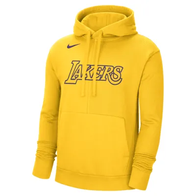 Los Angeles Lakers Courtside Nike Men's NBA Fleece Sweatshirt in Black, Size: Medium | DR9333-010