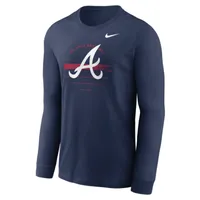 Nike Over Arch (MLB Atlanta Braves) Men's Long-Sleeve T-Shirt. Nike.com
