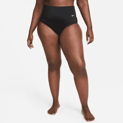 Nike Essential Women's High-Waisted Bikini Swim Bottom (Plus Size). Nike.com