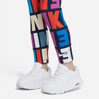Nike Block Print Printed Leggings Little Kids' Leggings. Nike.com
