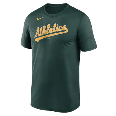 Green Nike MLB Oakland Athletics Road Jersey