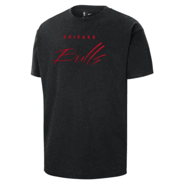 Jordan Men's Chicago Bulls Black Max 90 Long Sleeve T-Shirt, Medium