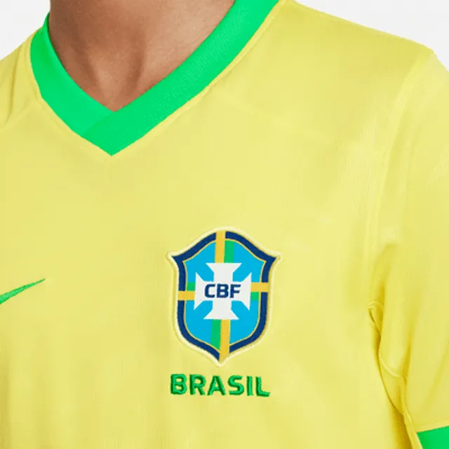 Nike Brazil Home Stadium Jersey 2020-21, yellow : : Fashion