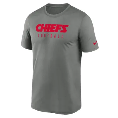 Nike Men's Dri-Fit Sideline Velocity (NFL Kansas City Chiefs) Long-Sleeve T-Shirt in Grey, Size: Medium | 00KX06G7G-078