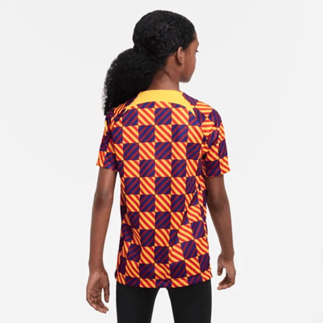 FC Barcelona Academy Pro Third Big Kids' Nike Dri-Fit Soccer Pre-Match Top