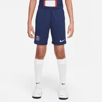 Paris Saint-Germain 2022/23 Stadium Home Big Kids' Nike Dri-FIT Soccer Shorts. Nike.com