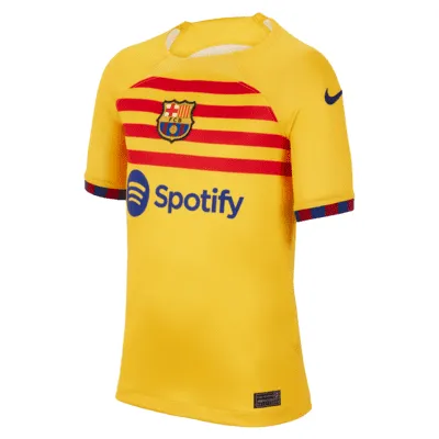 FC Barcelona 2023/24 Stadium Fourth Big Kids' Nike Dri-FIT Soccer Jersey. Nike.com