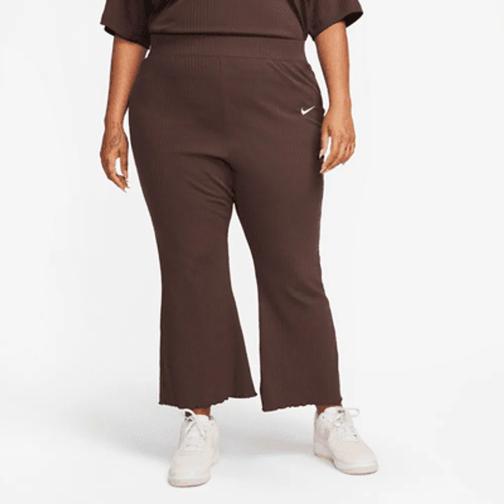Nike Sportswear Women's High-Waisted Ribbed Jersey Pants (Plus Size).  Nike.com
