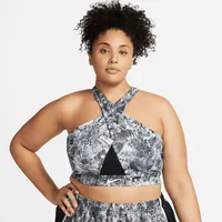 Nike Swoosh Women's Medium-Support 1-Piece Pad Printed Sports Bra (Plus Size). Nike.com